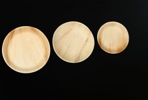 GL043H Palm leaf plate dia.25x2.5cm I. Palm leaf plate dia.23x2cm J.Palm leaf pate dia.18x2cm