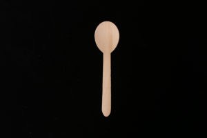 GL006-1 155mm Wooden Soup Spoon